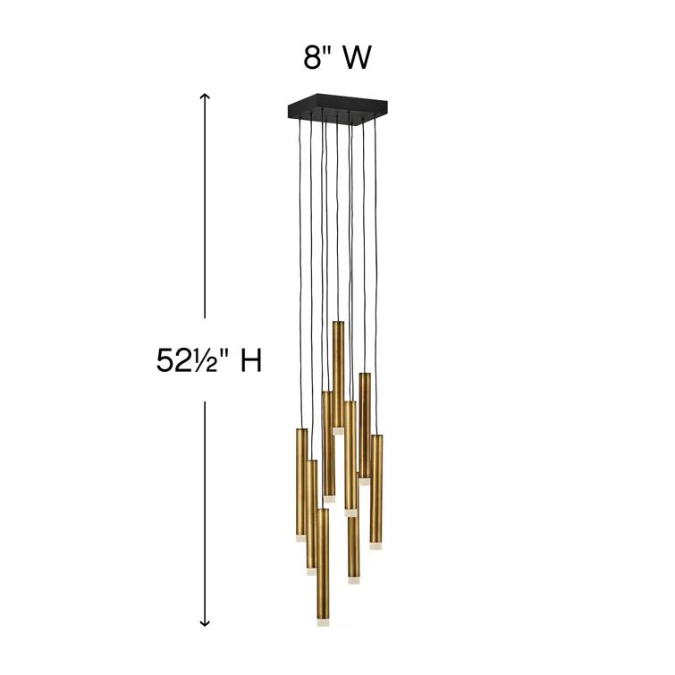 Harmony 9-Light Adjustable Modern Pendant w/ Integrated LED