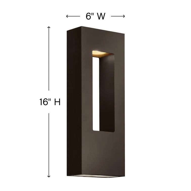 Atlantis Outdoor Wall Mount Lantern w/ Integrated LED