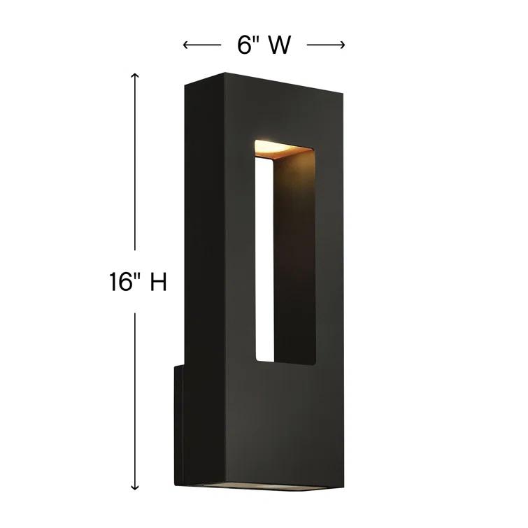 Atlantis Outdoor Wall Mount Lantern w/ Integrated LED