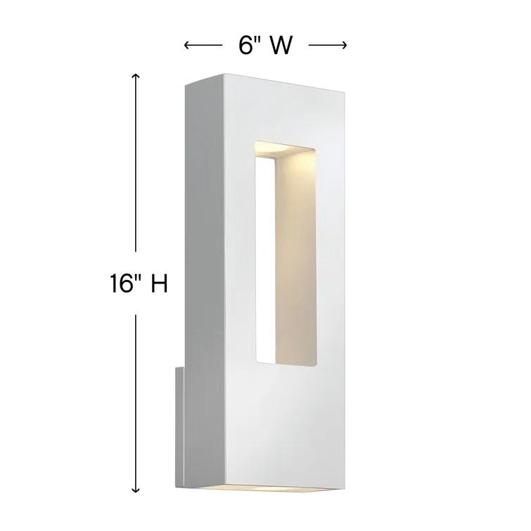 Atlantis Outdoor Wall Mount Lantern w/ Integrated LED