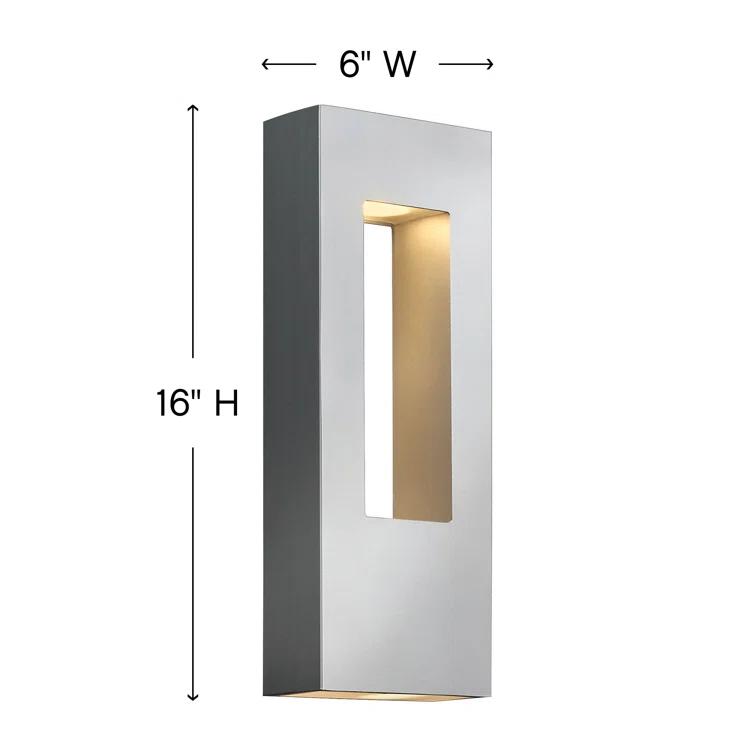 Atlantis Outdoor Wall Mount Lantern w/ Integrated LED
