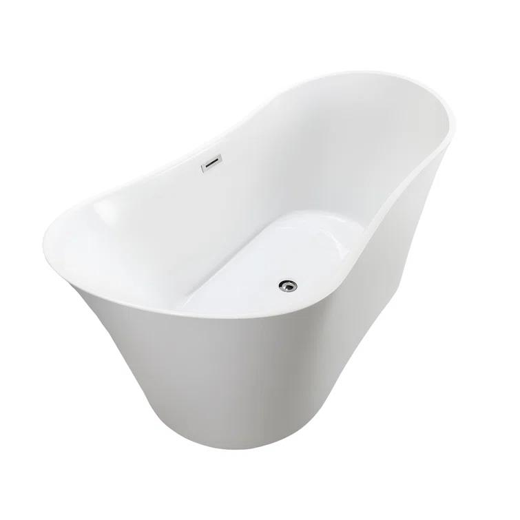 67" x 31" Freestanding Soaking Bathtub