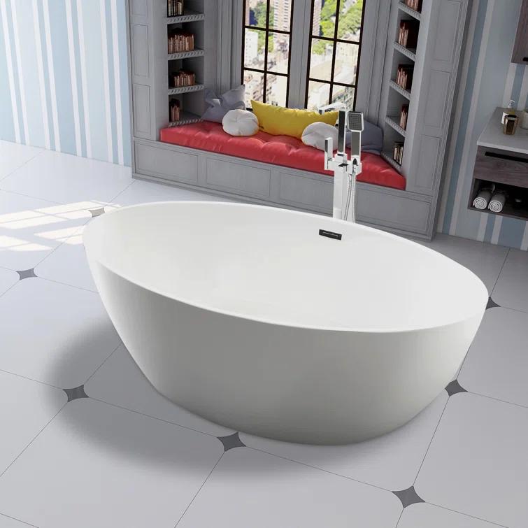 Freestanding Soaking Acrylic Bathtub