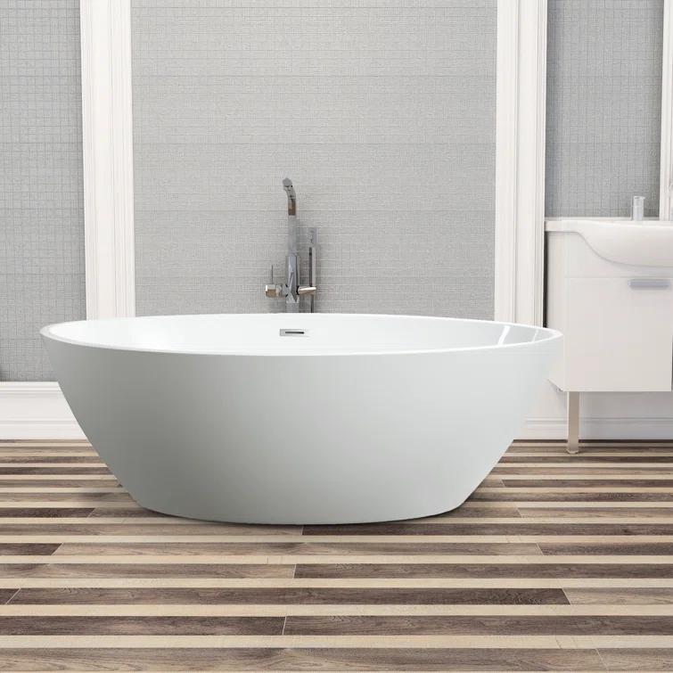 Freestanding Soaking Acrylic Bathtub