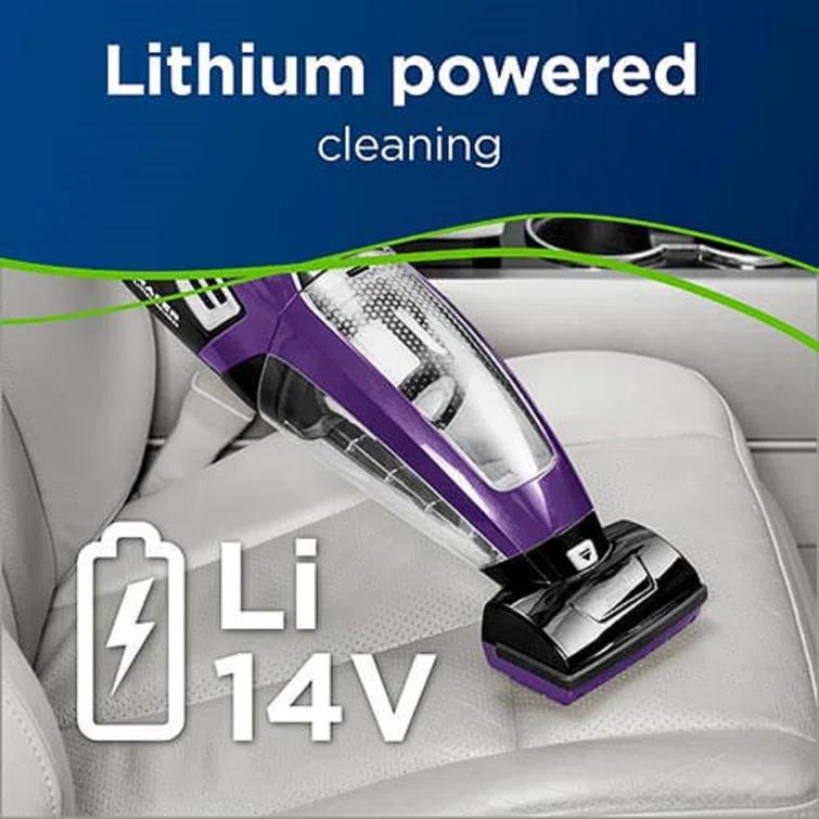 BISSELL Lithium Ion Bagless Handheld Vacuum, Purple, 2390