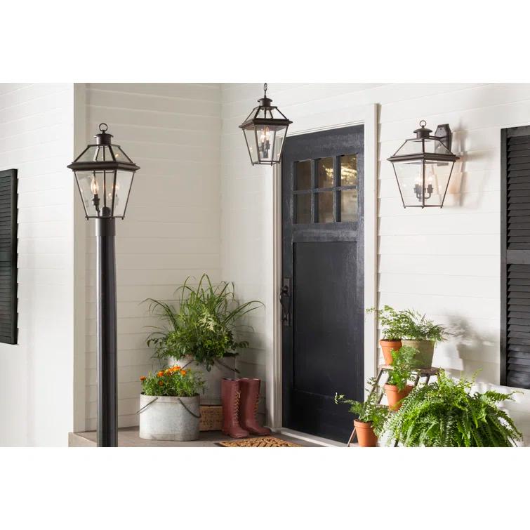 Calais 3 Light Empire Outdoor Wall Light
