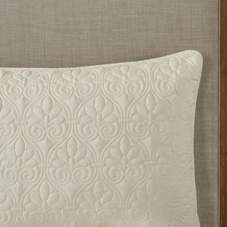 Madison Park Quebec 3 Piece Split Corner Pleated Quilted Bedspread