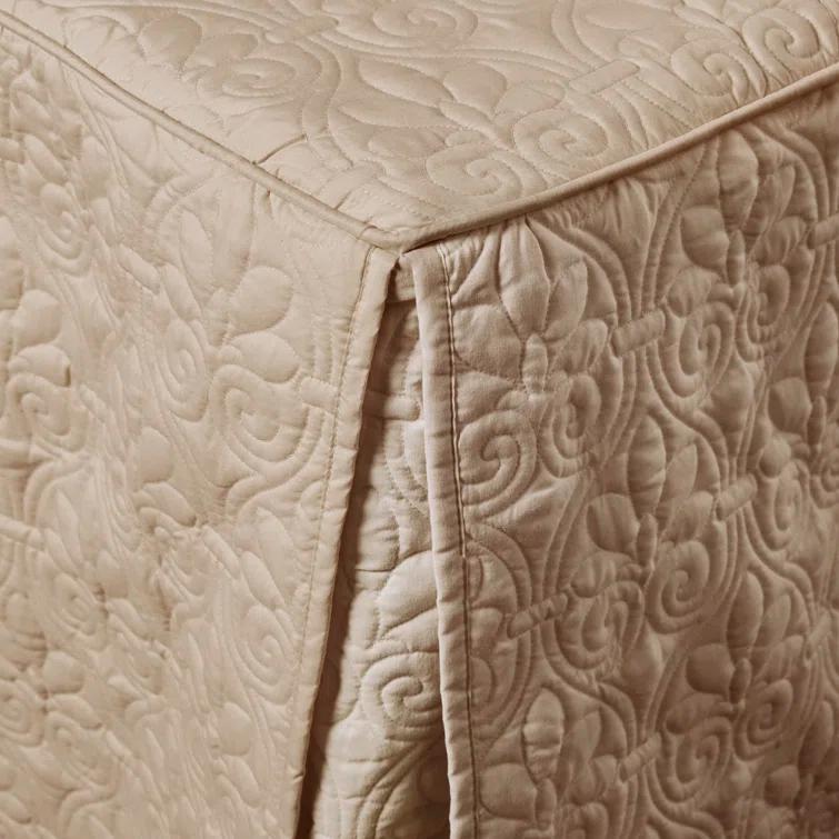 Madison Park Quebec 3 Piece Split Corner Pleated Quilted Bedspread