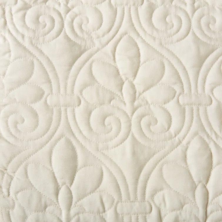 Madison Park Quebec 3 Piece Split Corner Pleated Quilted Bedspread