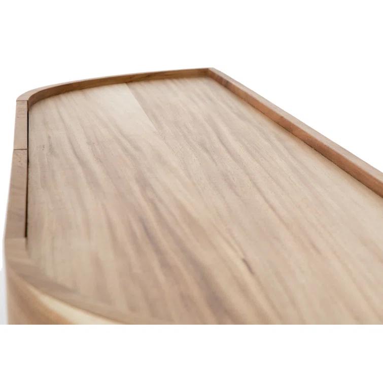 Lunas 77'' Gold Guanacaste Modern Sideboard