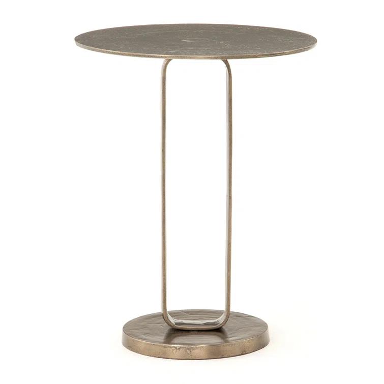 Alethea Indoor / Outdoor Side Table - Aged Bronze