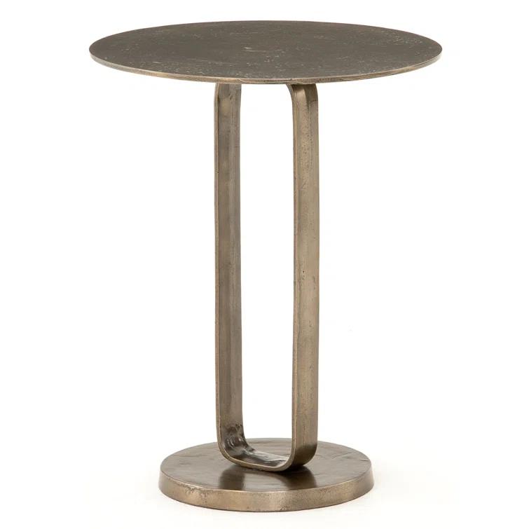Alethea Indoor / Outdoor Side Table - Aged Bronze