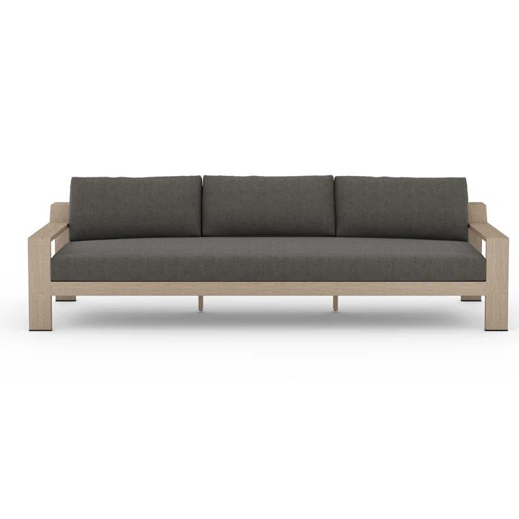 Monterey Gray Teak Two-Seater Outdoor Sofa