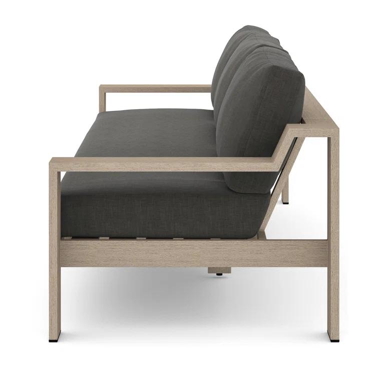 Monterey Gray Teak Two-Seater Outdoor Sofa