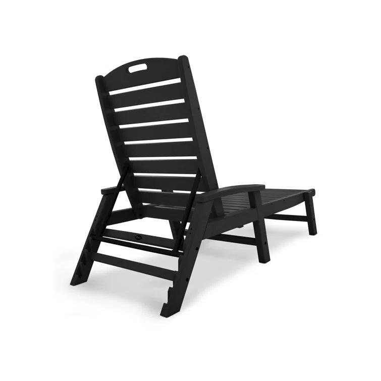 Yacht Club Chaise with Arms - Stackable