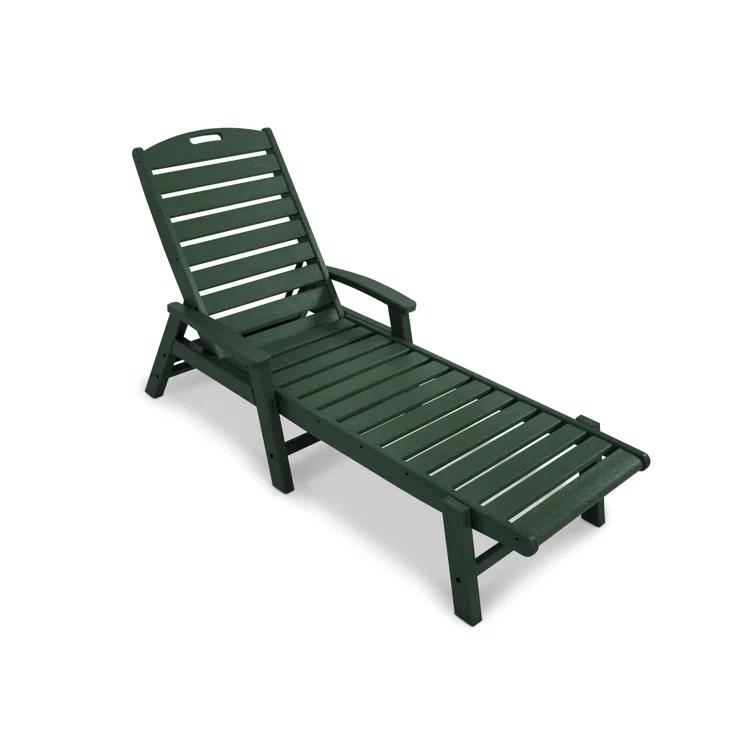 Yacht Club Chaise with Arms - Stackable