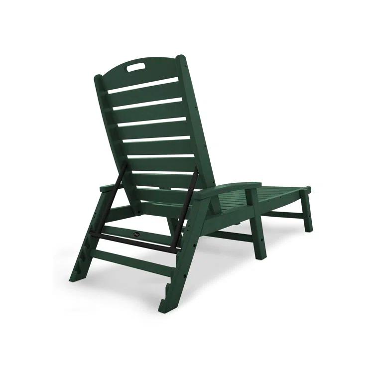 Yacht Club Chaise with Arms - Stackable