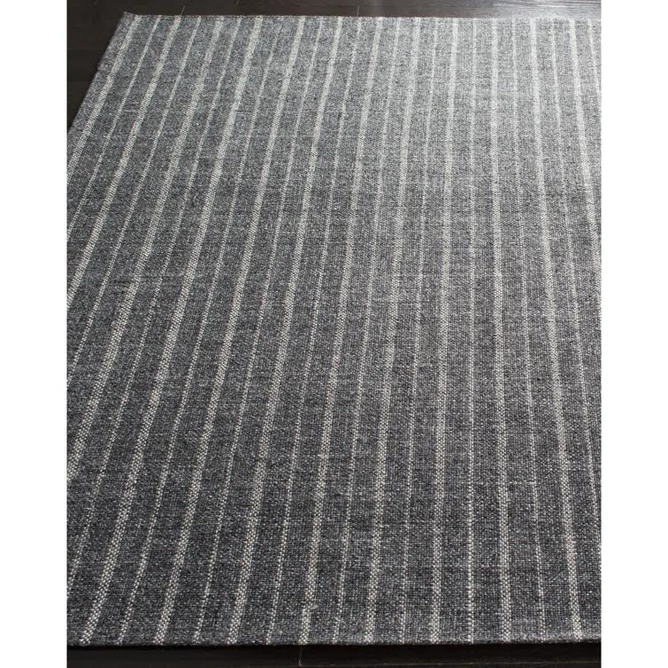 Miles Lauren Ralph Lauren Hand Woven Wool, Viscose Striped Rug