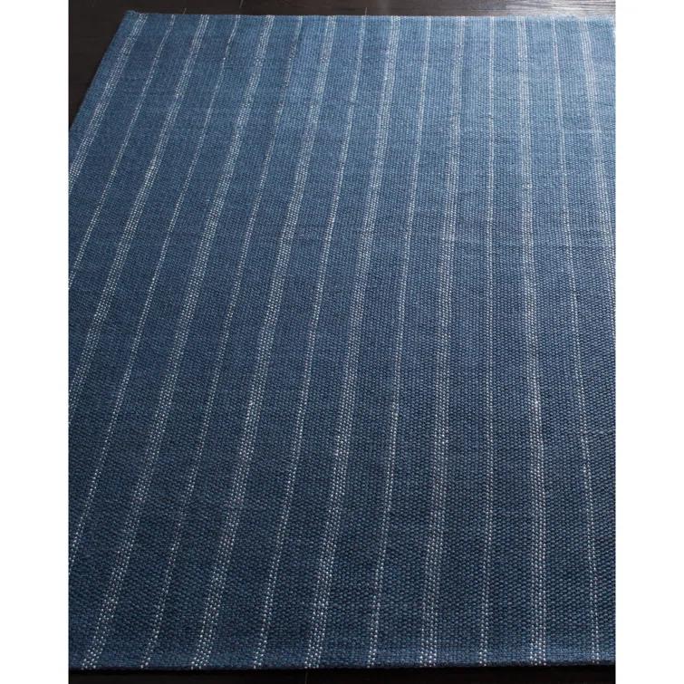 Miles Lauren Ralph Lauren Hand Woven Wool, Viscose Striped Rug
