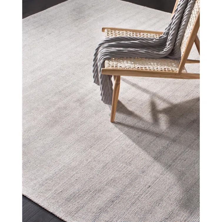 Miles Lauren Ralph Lauren Hand Woven Wool, Viscose Striped Rug