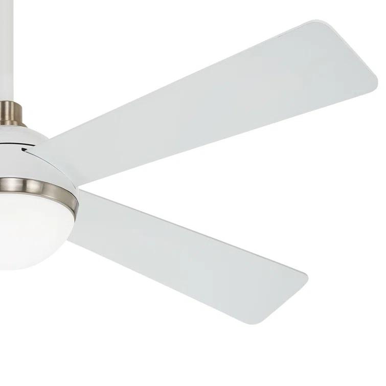 54" 4 - Blade LED Standard Ceiling Fan with Remote Control and Light Kit Included