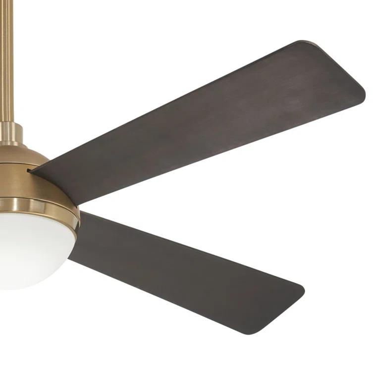 54" 4 - Blade LED Standard Ceiling Fan with Remote Control and Light Kit Included