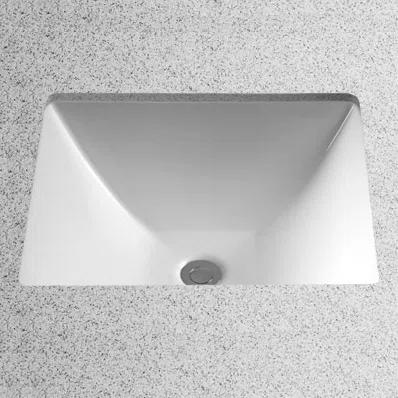 Legato™ Vitreous China Rectangular Undermount Bathroom Sink with Overflow