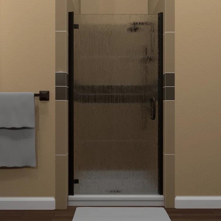 Arizona Shower Door MP30X66MBRN MP 30" W x 67" H Hinged Semi-Frameless Shower Door