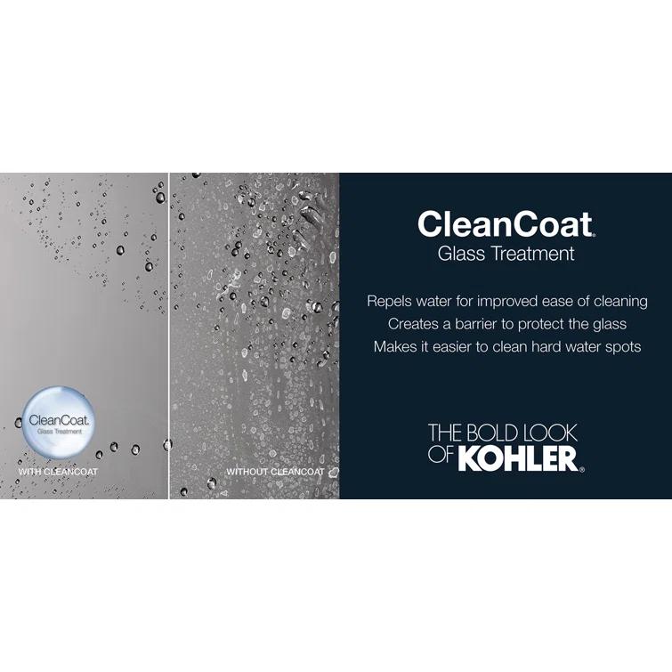 Levity 59.63" x 74" Bypass Shower Door with CleanCoat® Technology