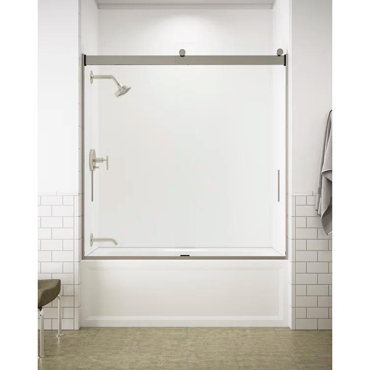 Levity 59.62" x 62" Bypass Bath Door with CleanCoat® Technology