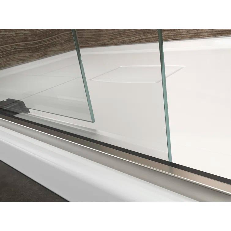 Levity 59.62" x 62" Bypass Bath Door with CleanCoat® Technology