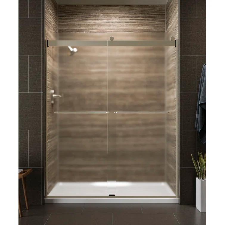 Levity 59.63" x 74" Bypass Shower Door with CleanCoat® Technology
