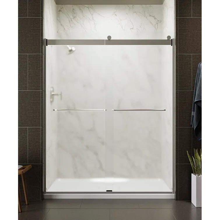 Levity 59.63" x 74" Bypass Shower Door with CleanCoat® Technology