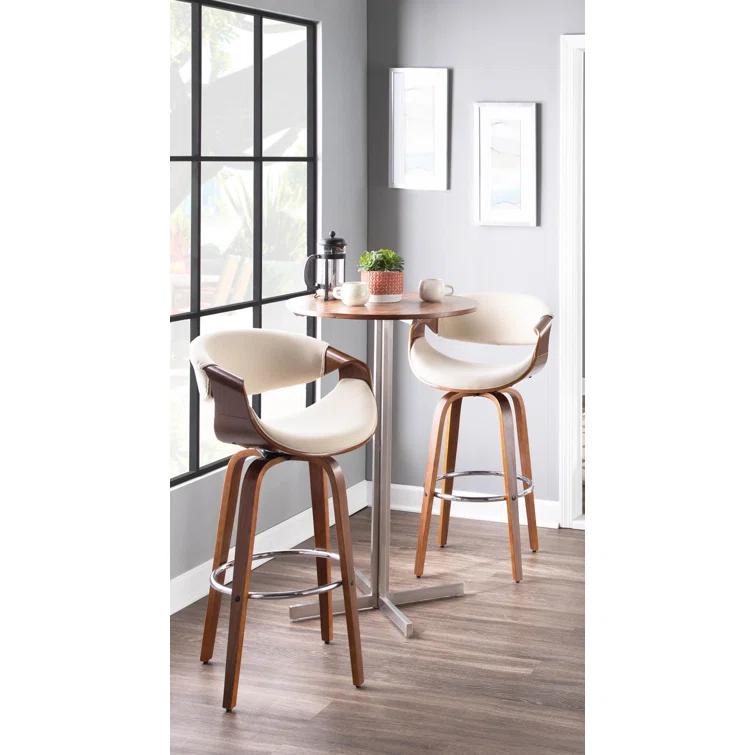 Lariah Swivel Upholstered Counter Stool