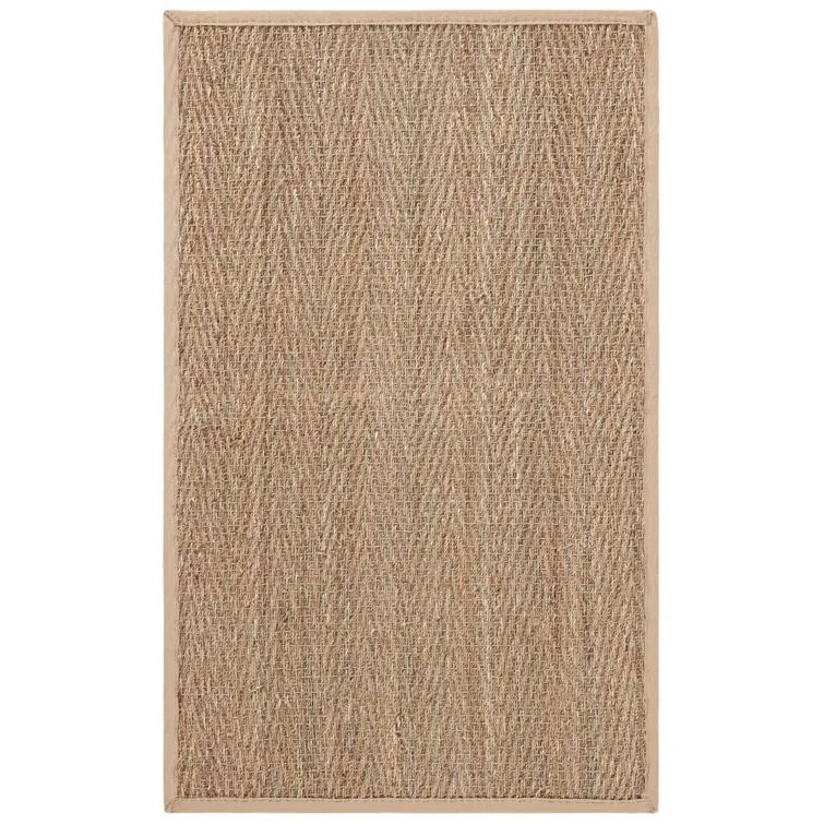 Natural Fiber Seagrass Solid Color Rug