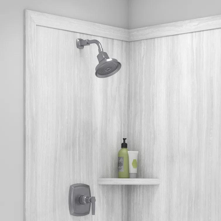 FlexStone Elegance 2-Panel 48"W x 36"D x 80"H Corner Shower Surround