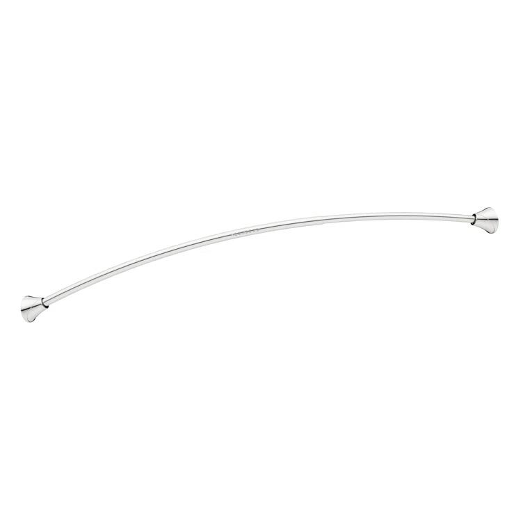 Moen 5-Foot Adjustable Tension Single Curved Shower Curtain Rod