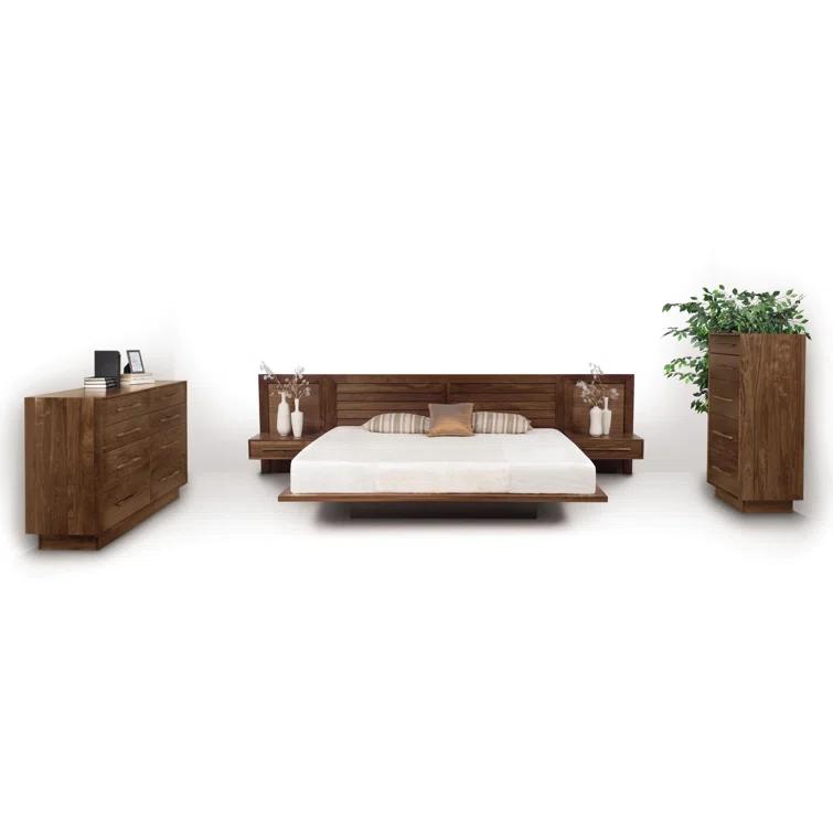 Moduluxe Solid Wood Slat Bed