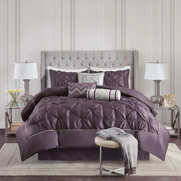 Madison Park Laurel 7 Piece Tufted Comforter Set