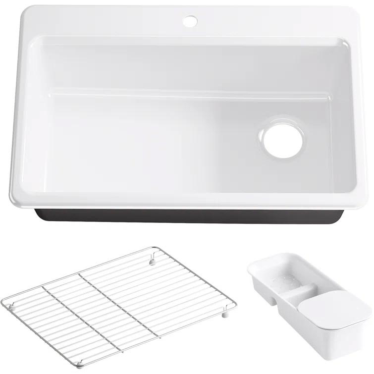 Riverby™ Single-Bowl Top-Mount Kitchen Snk with Accessories
