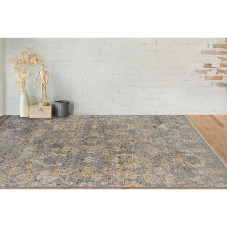 AMER Rugs Pearl Hand-Knotted Silver Sand Area Rug | Perigold