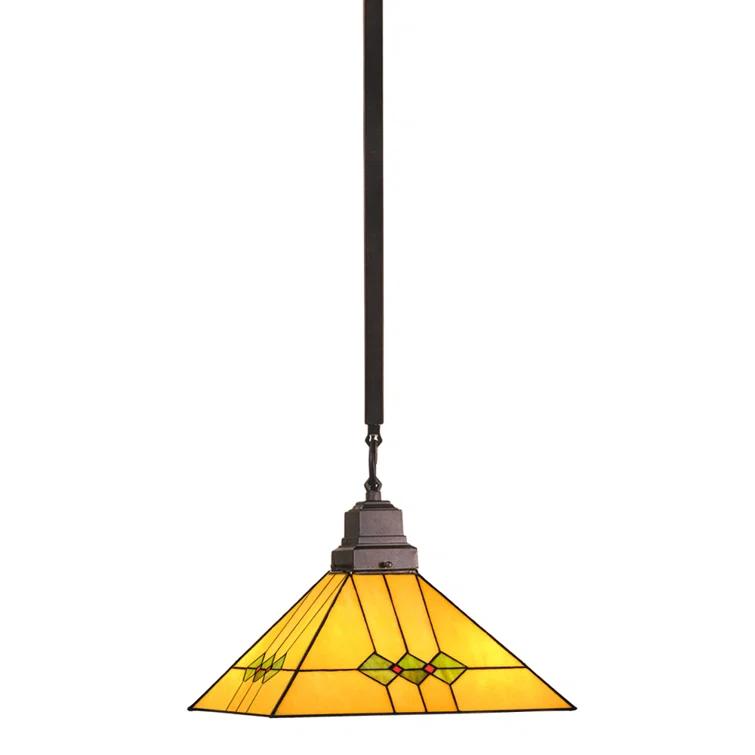 Meyda Lighting Martini Mission 1 - Light Mahogany Bronze Single Pendant