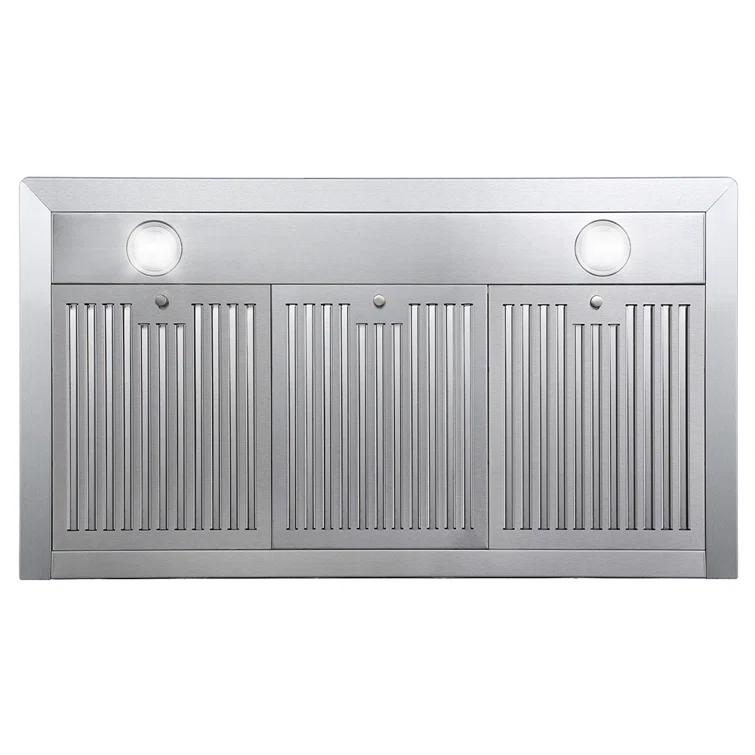 Cosmo 36 in. Vista Collection Ducted Wall Mount Range Hood, Touch Controls, LED Lights, Permanent Filters, Stainless Steel
