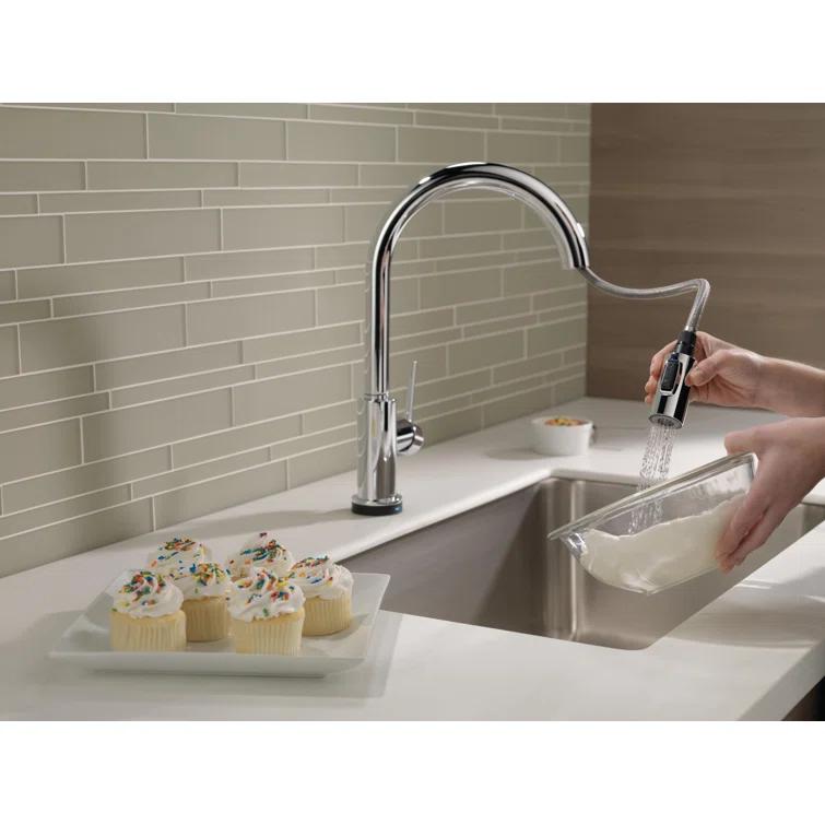 Trinsic Pull Down Sprayer Touch and Voice Control Kitchen Sink Faucet, Touch Control Kitchen Faucet