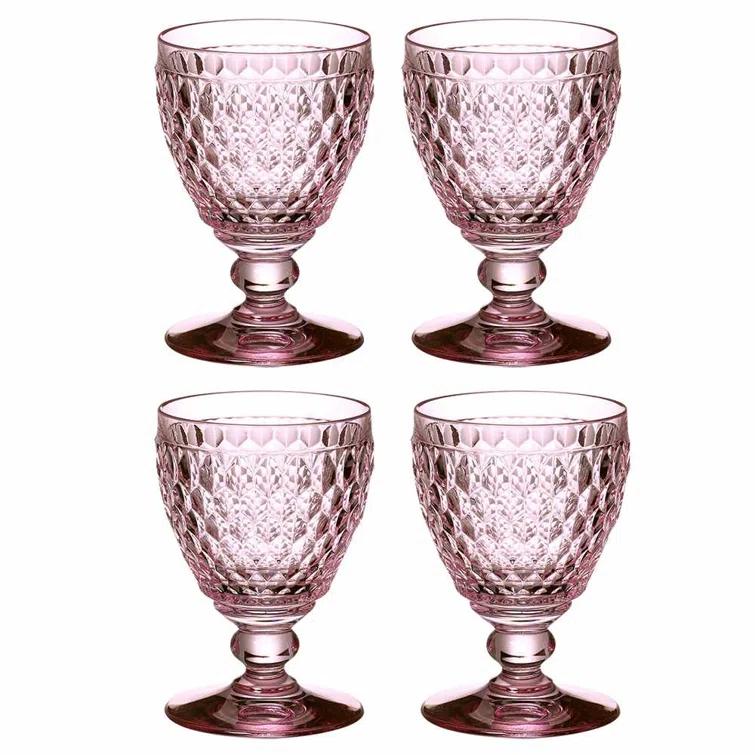 Villeroy & Boch Boston Colored Lead Free Crystal Goblet Set