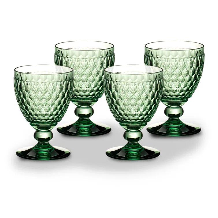 Villeroy & Boch Boston Colored Lead Free Crystal Goblet Set