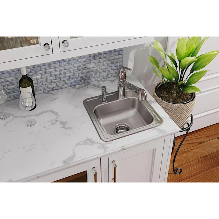 Dayton 15" L x 15" W Drop-In Bar Sink
