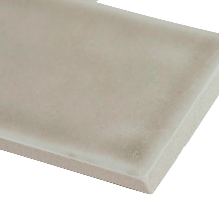 Glazed Handcrafted 4" x 12" Glossy Ceramic Subway Tile