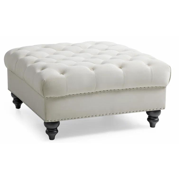 Nola Velvet Ottoman