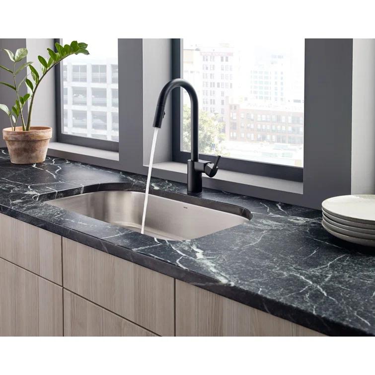 Moen Align One Handle Modern Kitchen Pulldown Faucet with Reflex and Power Clean Technology